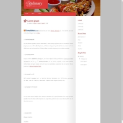 Culinary Blogger Template