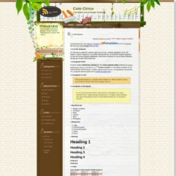 Cute Cirrus Blogger Template