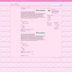 Cute Pinky Blogger Template