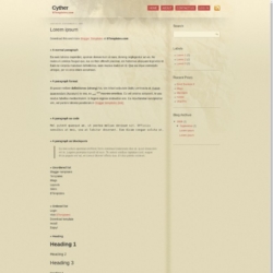 Cypher Blogger Template