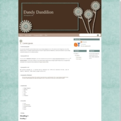 Dandy Dandilion Blogger Template