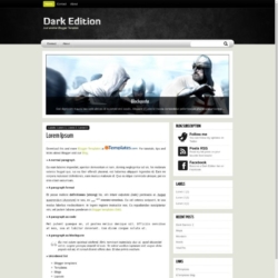 Dark Edition Blogger Template