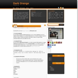 Dark Orange Blogger Template