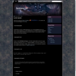 Darkness Fall Blogger Template