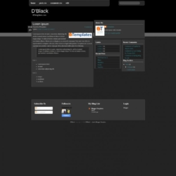 D’Black Blogger Template