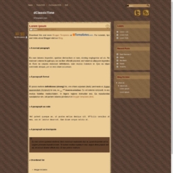 dClassicTime Blogger Template