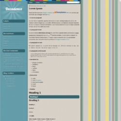 Decadence Blogger Template