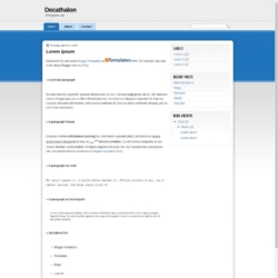 Decathalon Blogger Template