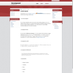 Decomposed Blogger Template