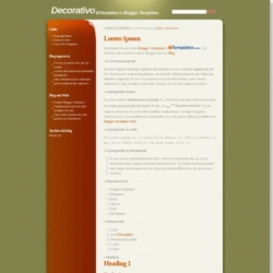 Decorativo Blogger Template