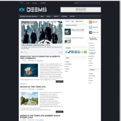 Deems Blogger Template