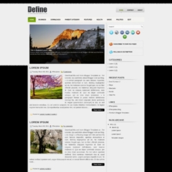 Define Blogger Template