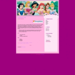 Disney Princess Blogger Template