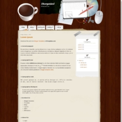 Disorganized Blogger Template