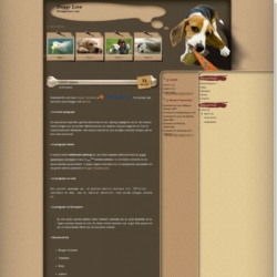 Doggy Love Blogger Template