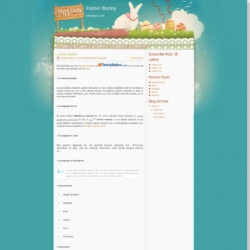 Easter Bunny Blogger Template
