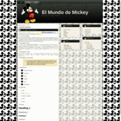 El Mundo de Mickey Blogger Template