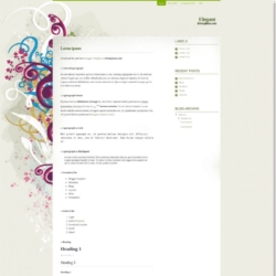 Elegant Blogger Template