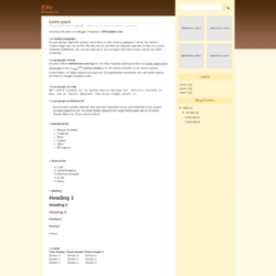 Elite Blogger Template