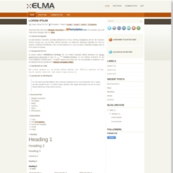 Elma Blogger Template