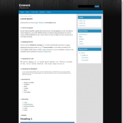 Eminent Blogger Template