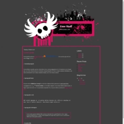 Emo Skull Blogger Template