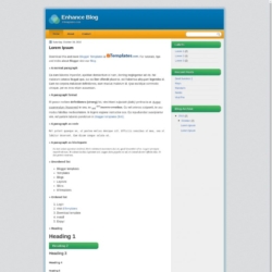 Enhance Blog Blogger Template