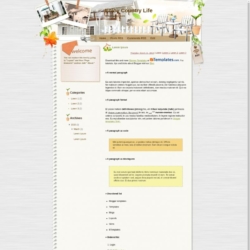 Enjoy Country Life Blogger Template