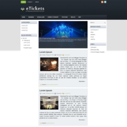 eTickets Blogger Template
