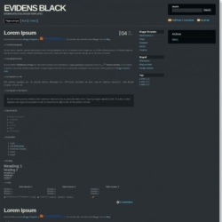 Evidens (Black) Blogger Template