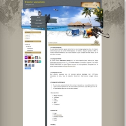Exotic Vacation Blogger Template