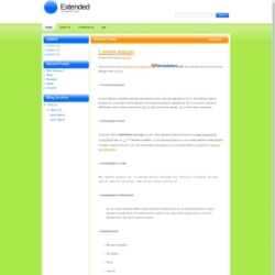 Extended Blogger Template
