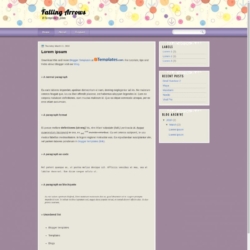 Falling Arrows Blogger Template