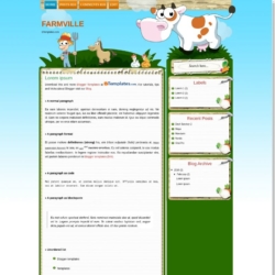 Farmville Blogger Template