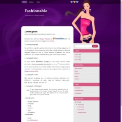 Fashionable Blogger Template
