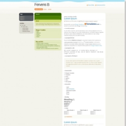 Fervens C Blogger Template