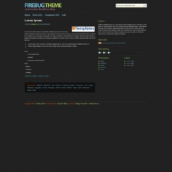 Firebug Blogger Template