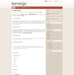 Flamingo Blogger Template