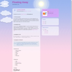 Floating Away Blogger Template
