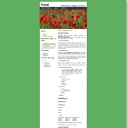 Floral Blogger Template