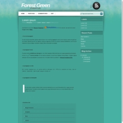 Forest Green Blogger Template