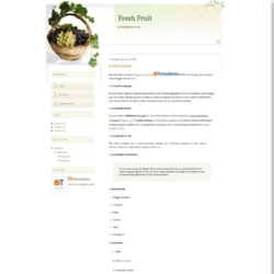 Fresh Fruit Blogger Template