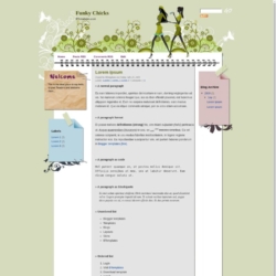 Funky Chicks Blogger Template