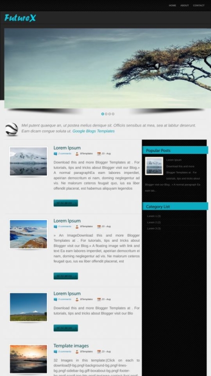 Future X Blogger Template - BTemplates