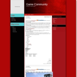 Game Community Blogger Template
