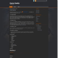 Game Daddy Blogger Template