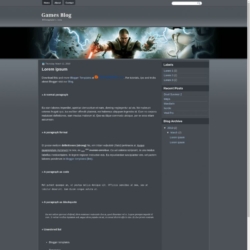 Games Blog Blogger Template