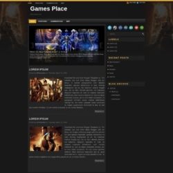 Games Place Blogger Template