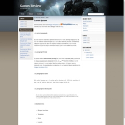 Games Review Blogger Template