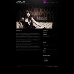 Glamour Blogger Template